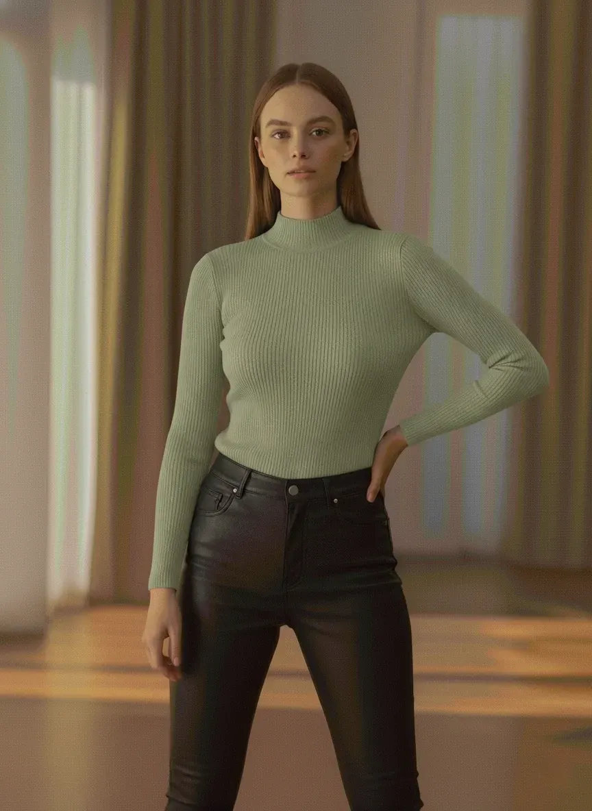 Basic Shirt - Olive green Basic Shirt - Olive green