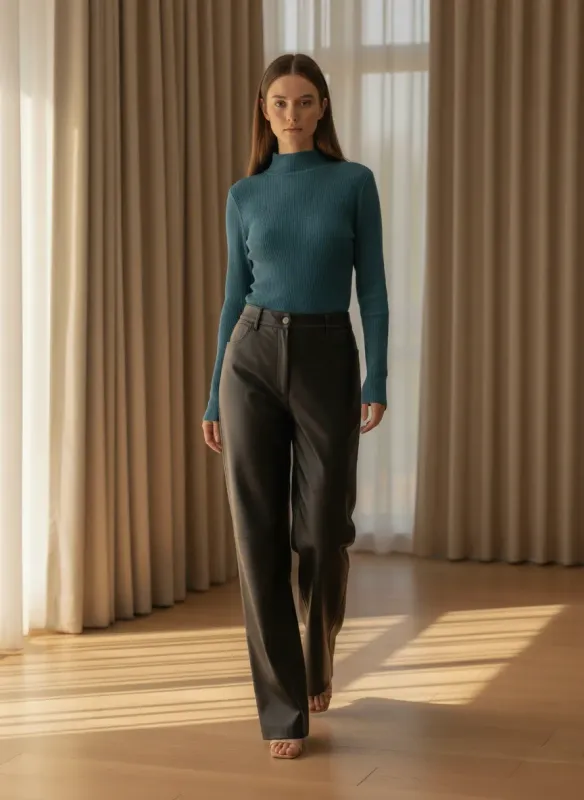 Basic Shirt - Petrol Blue