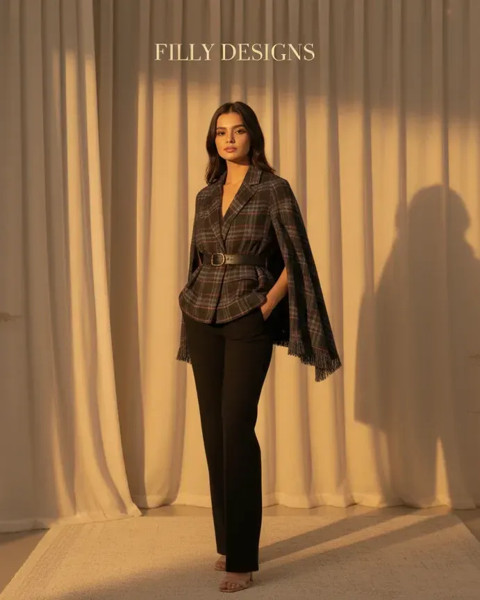 Metropolis Cape Blazer