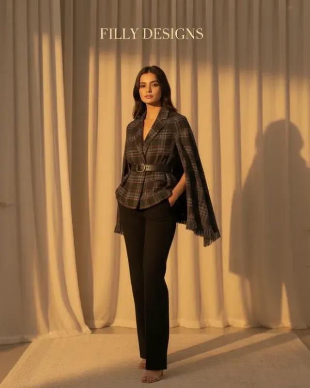 Metropolis Cape Blazer