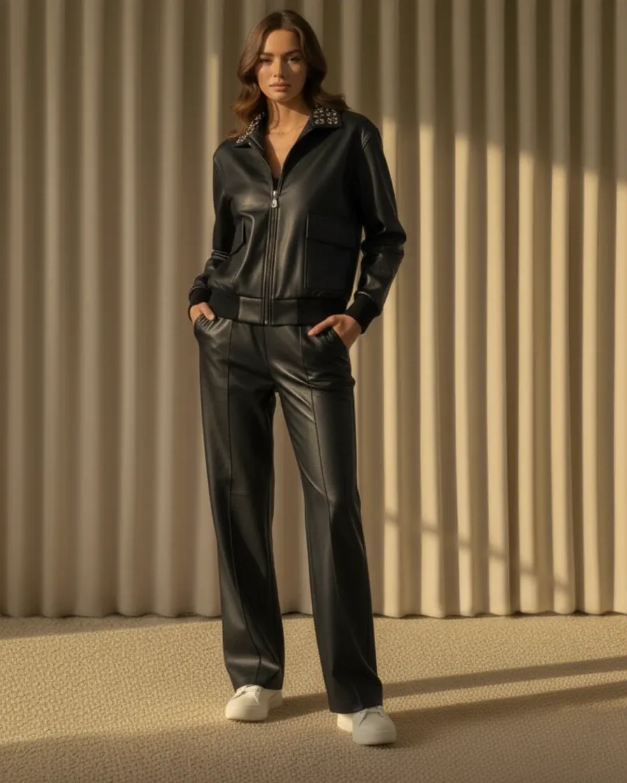 EYLET Black Leather Set