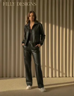 EYLET Black Leather Set