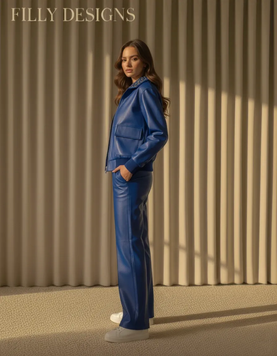 EYLET Blue Leather Set