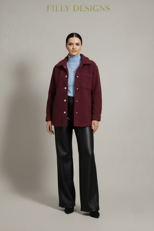 Bouclé Cozy Button Jacket
