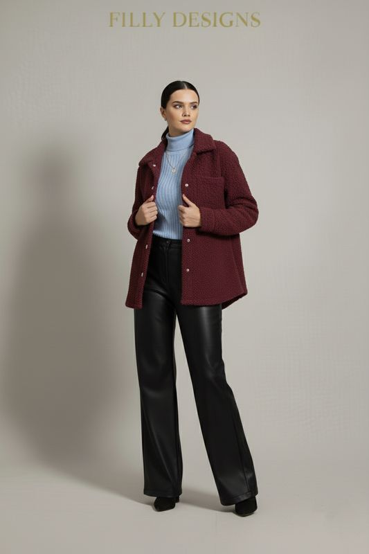 Bouclé Cozy Button Jacket
