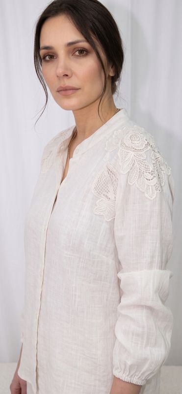 Elegant pure linen co-ord set