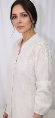 Elegant pure linen co-ord set