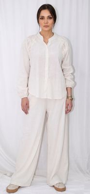 Elegant pure linen co-ord set