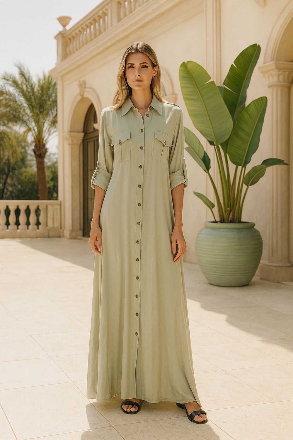 ​Oversized Shirt Dress