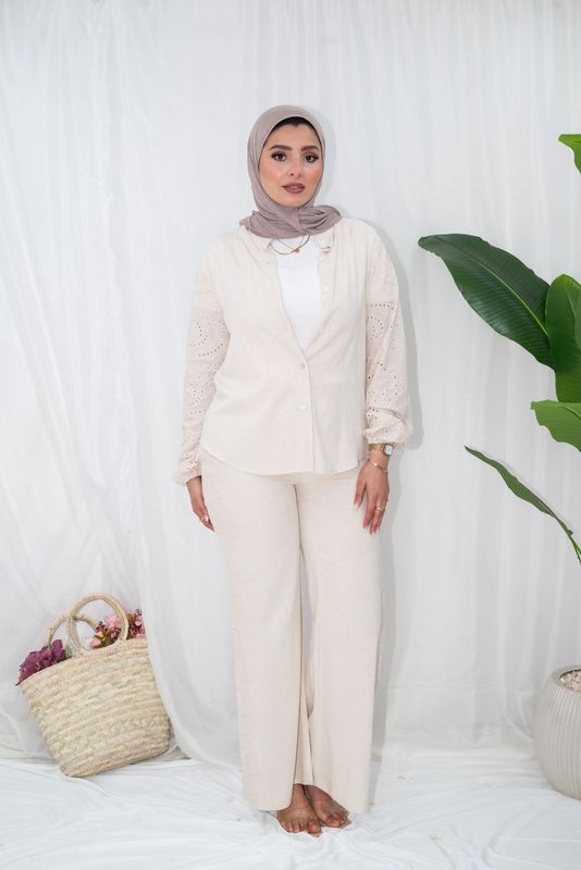Essence Pure Linen Embroidered Set