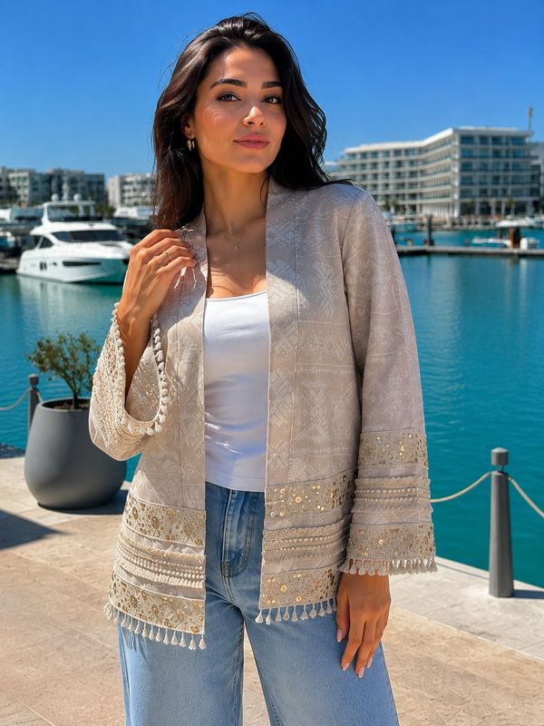 Nomad Glow Linen Cardigan