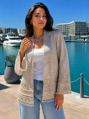 Nomad Glow Linen Cardigan