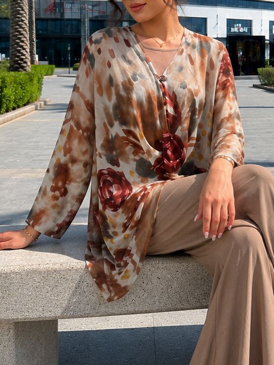 Blush Drift Blouse