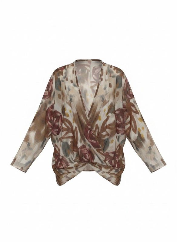 Blush Drift Blouse