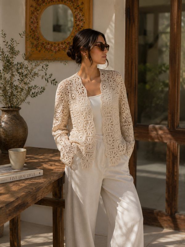 Luna Crochet Cardigan