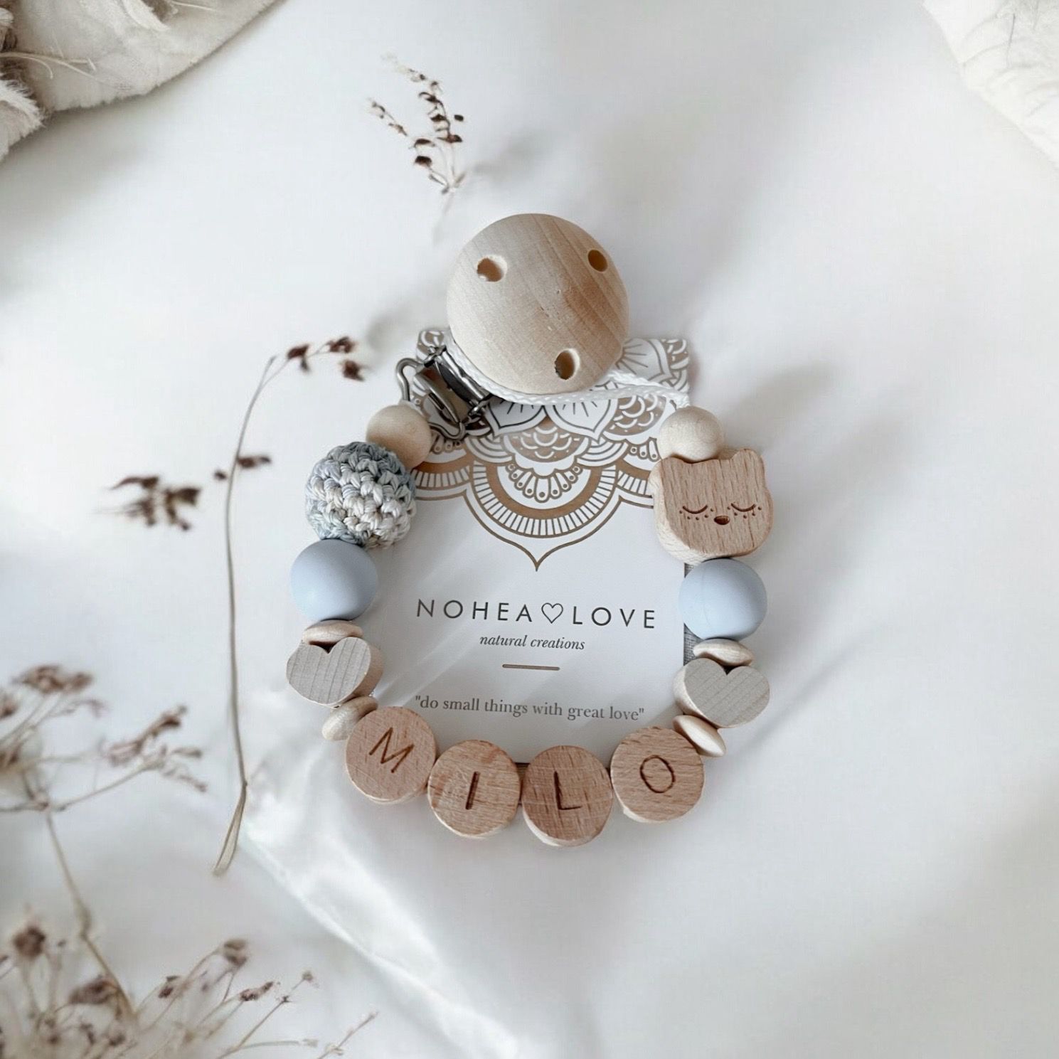 Mini Heart Wood Cloud Edition • Baby Nuggikette