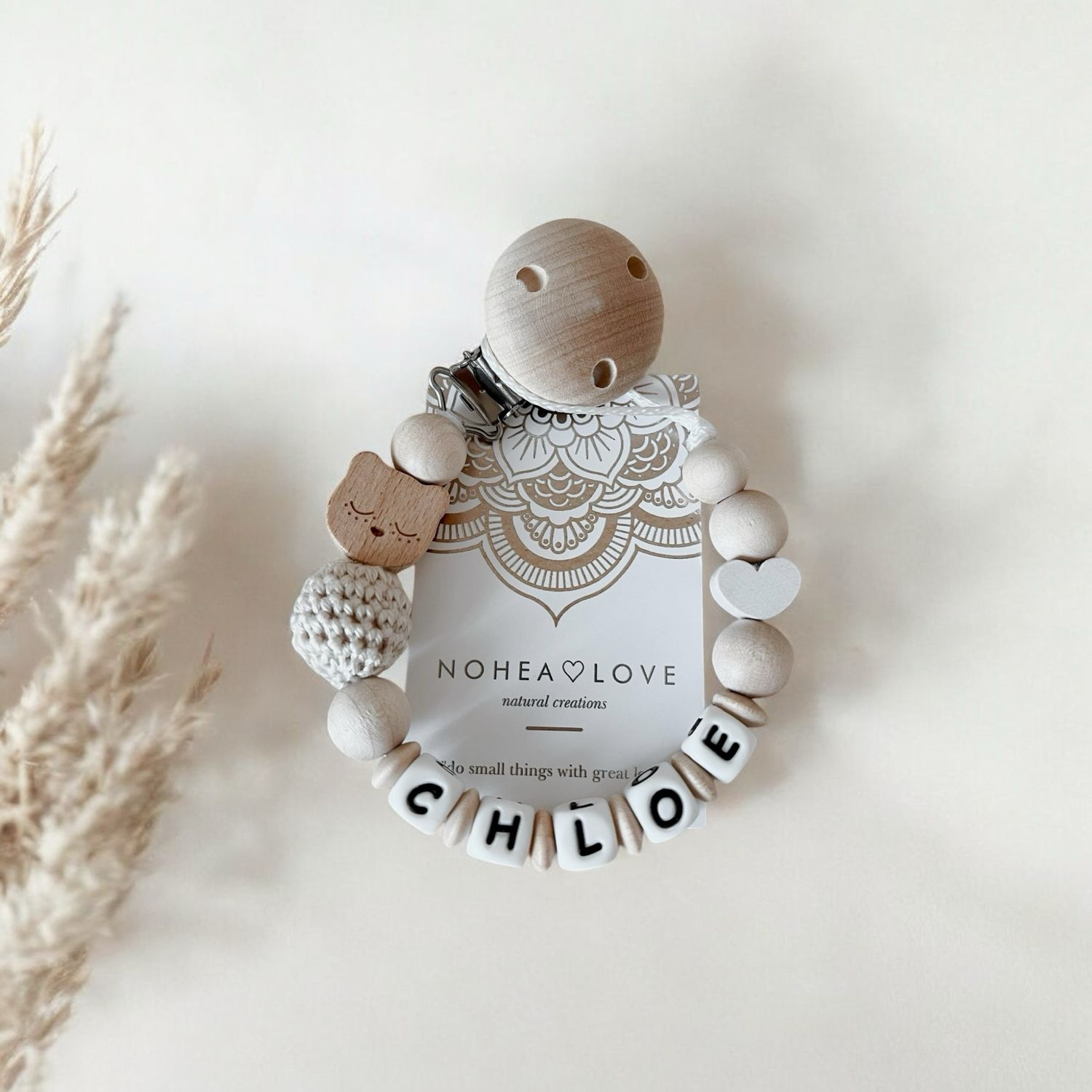 Mini Heart Natural • Baby Nuggikette