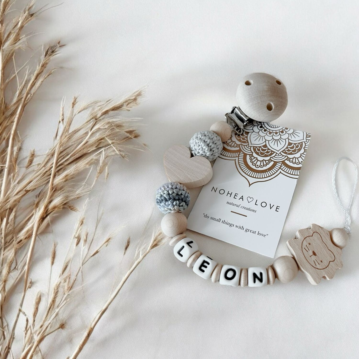 NEU • Big Heart Lion • Baby Nuggikette
