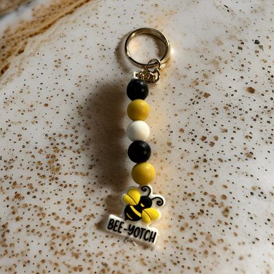 Bee-Yotch Keychain