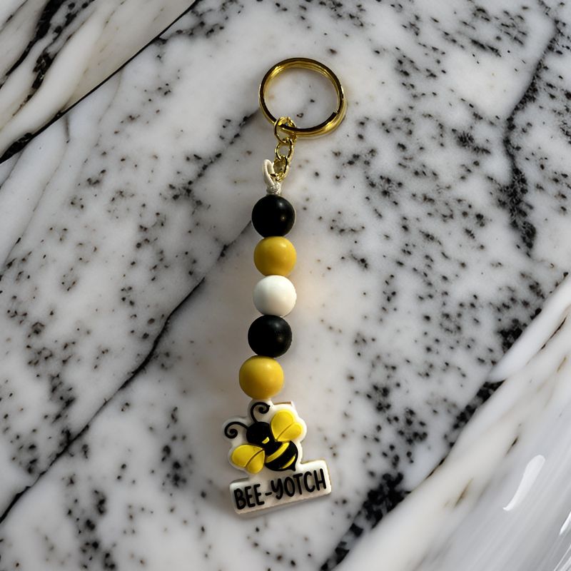 Bee-Yotch Keychain