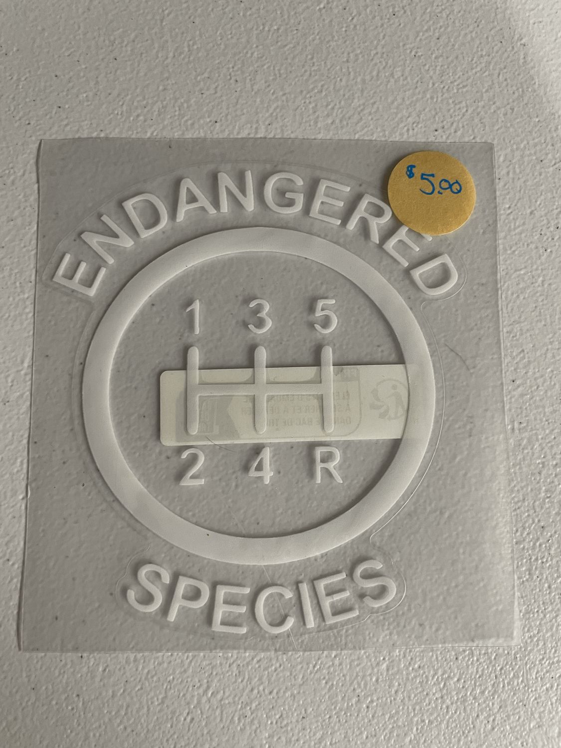 Engangered Species Decal