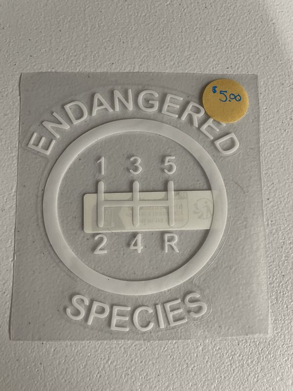 Engangered Species Decal