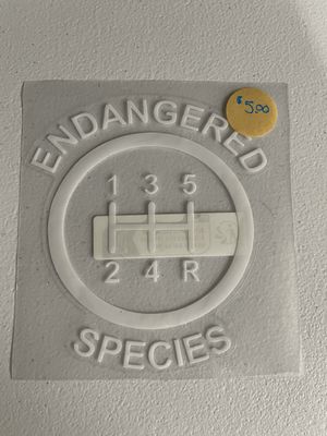 Engangered Species Decal
