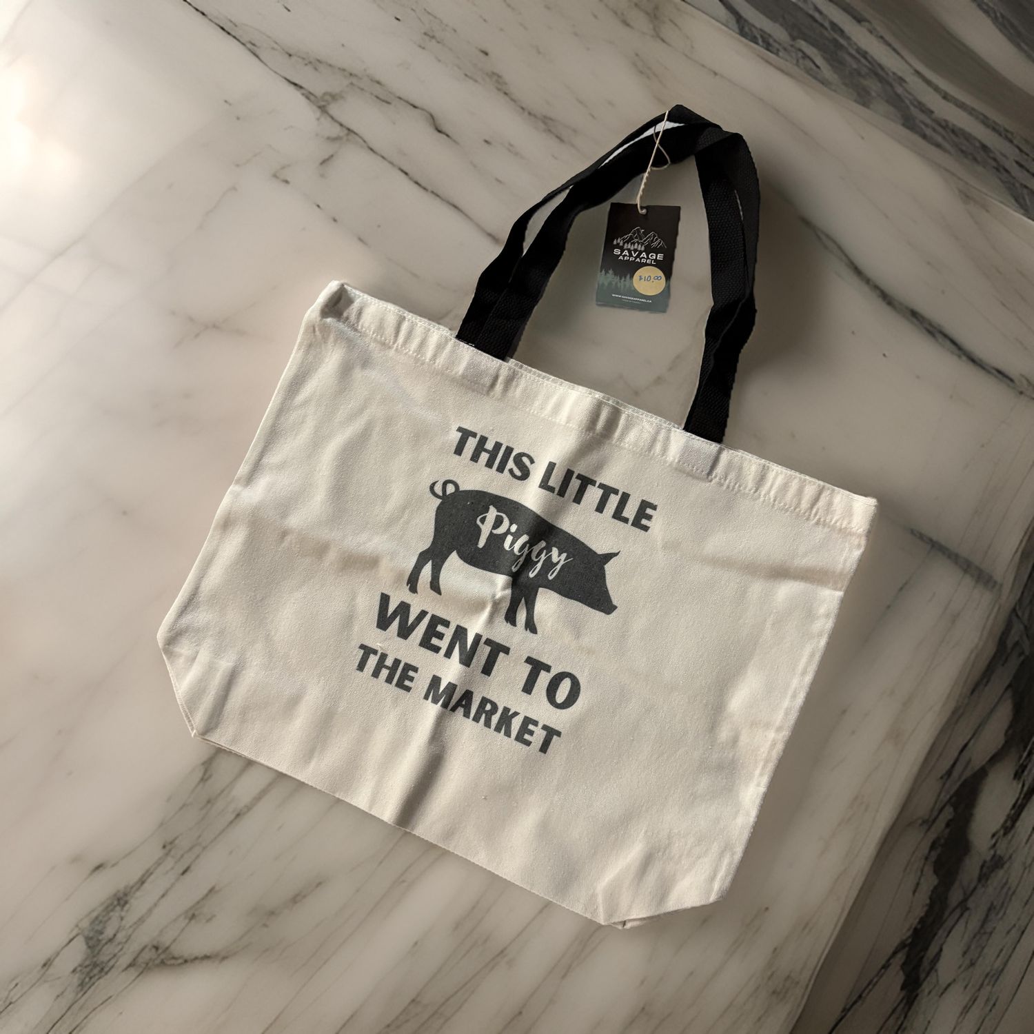 This Little Piggy Went To The Market Tote Bag