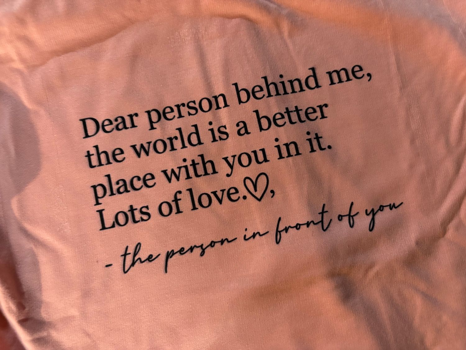 Dear Person Behind Me Zip Up