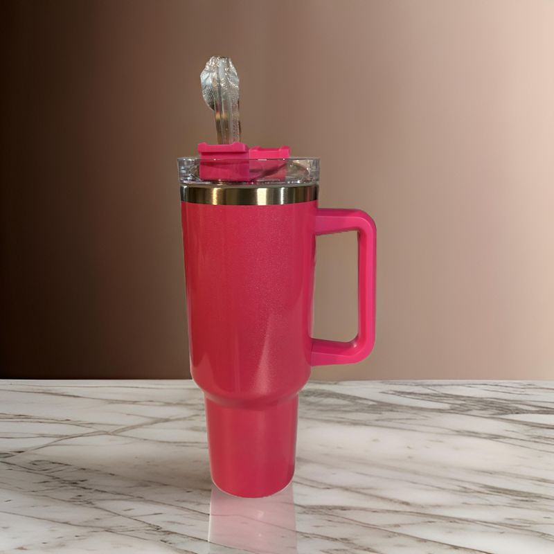 40oz Insulated Cup - Pink Shimmer