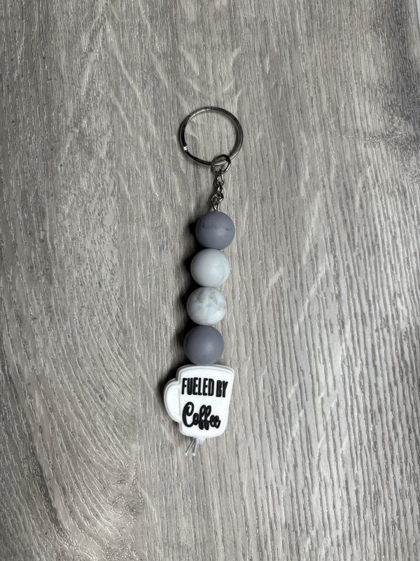 Fueled By Coffee Keychain