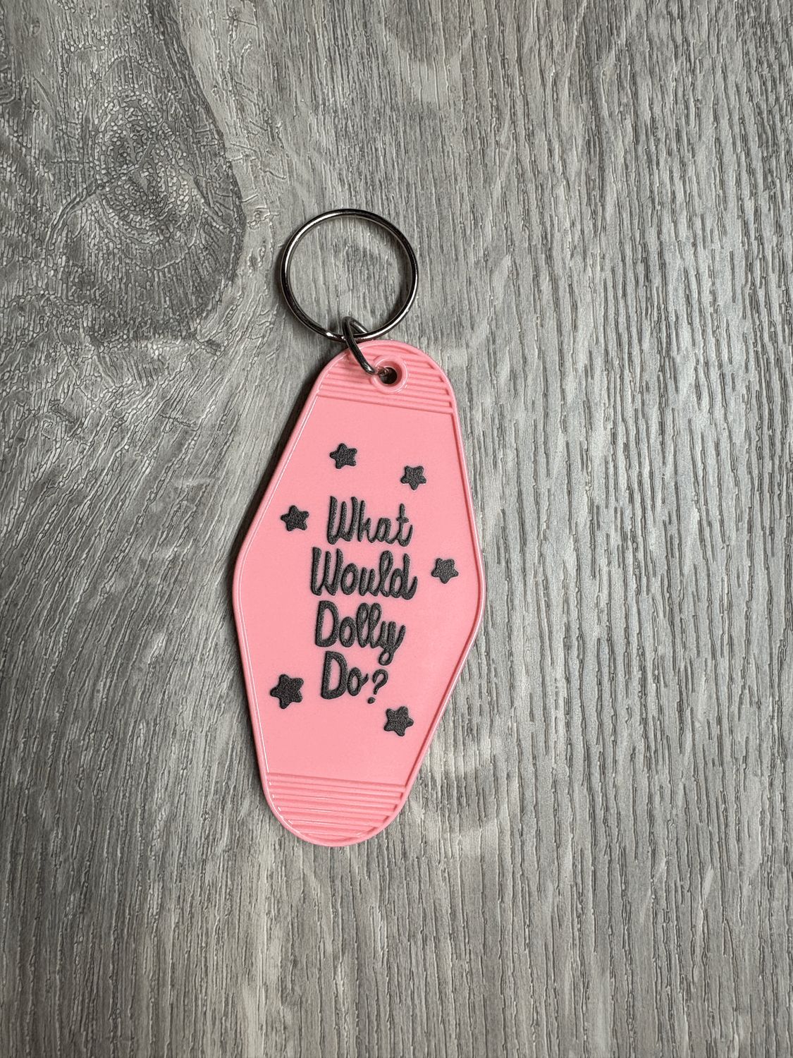 What Would Dolly Do Keychain