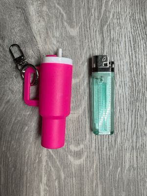 Hot Pink Stanley Keychain