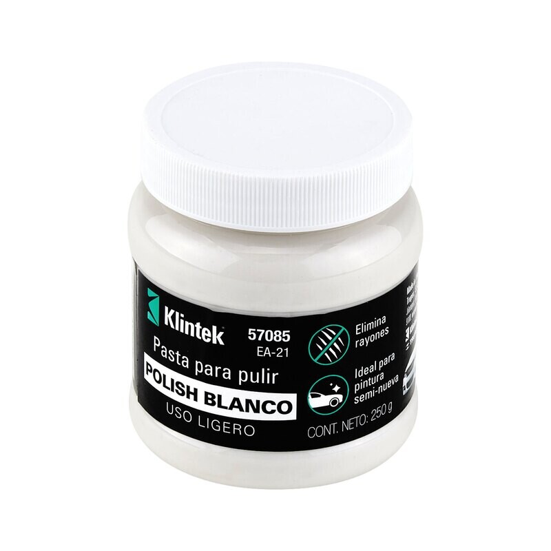 Polish En Pasta Ideal Para Pintura Semi-Nueva, Restaura El Brillo, Uso Ligero,  250g.
