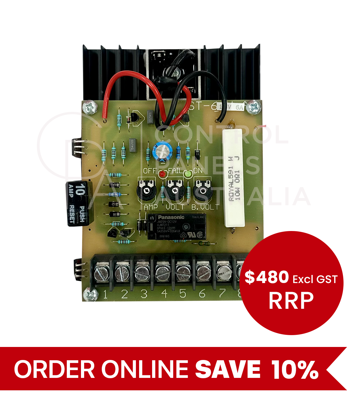 Battery Charger to suit Aline Switchboards Panels - 12v and 24v