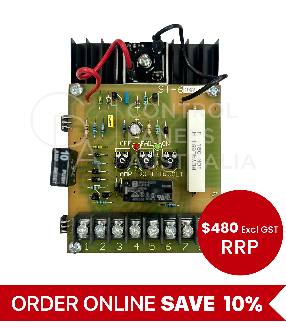 Battery Charger to suit Aline Switchboards Panels - 12v and 24v