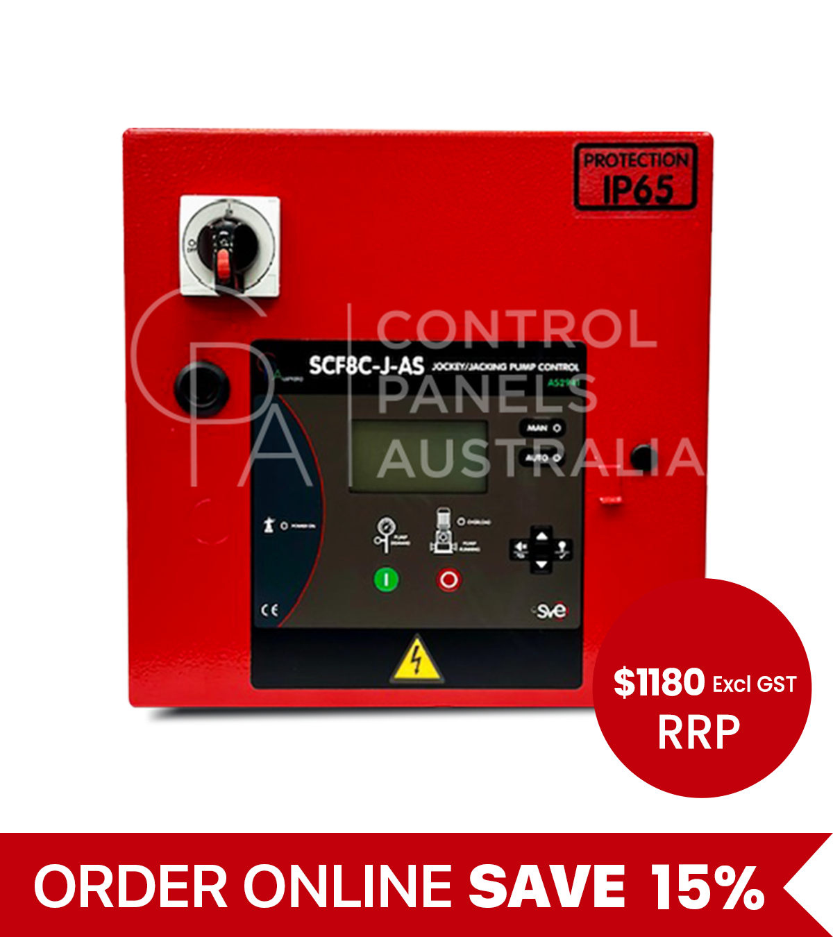 SCF8C-JD022-AS-M SVE Jockey/Jacking Pump Control Panel 240v/ up to 2.2kw
