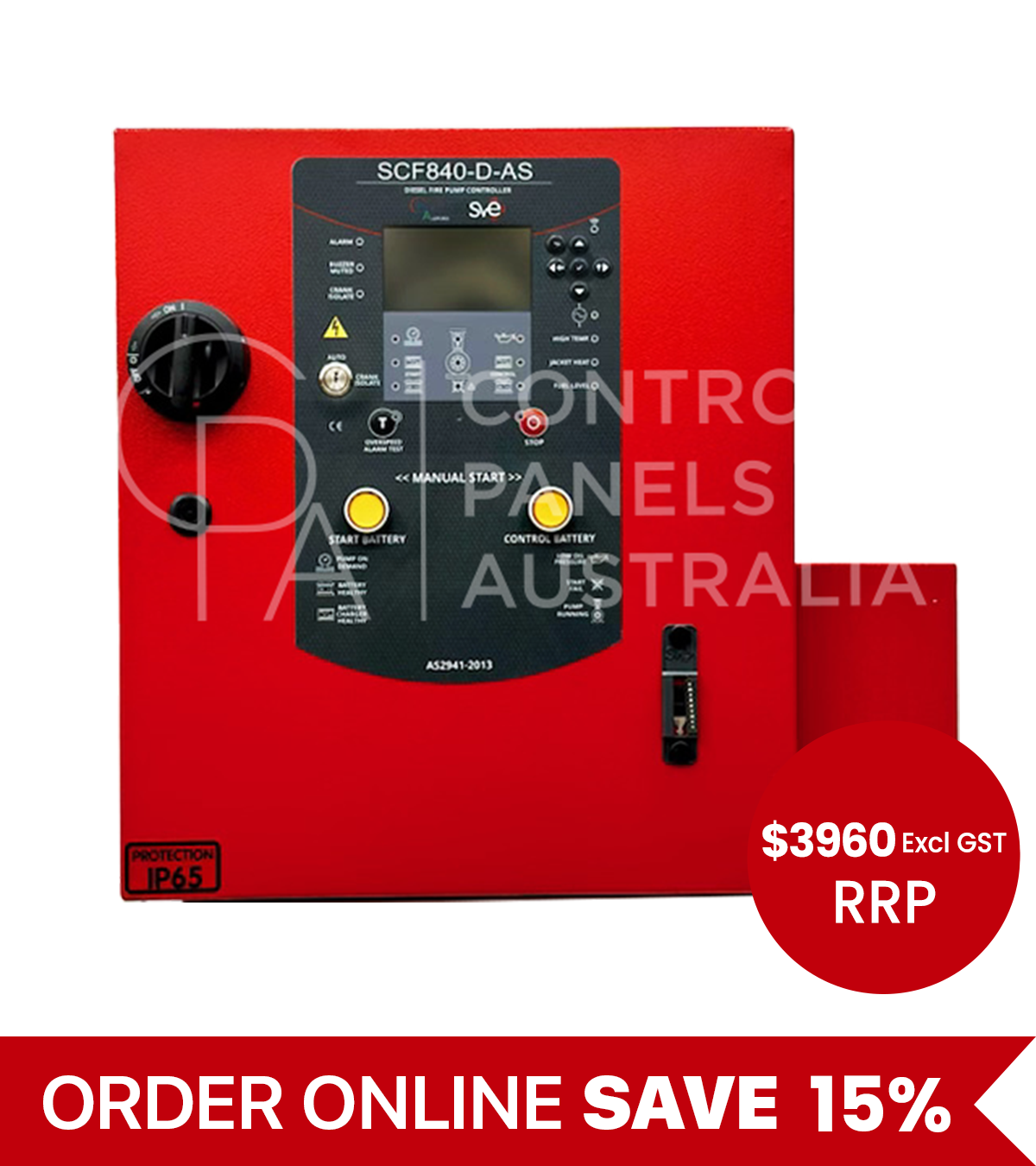 SCF840-D-AS-24050 SVE Diesel Control Panel - 24v