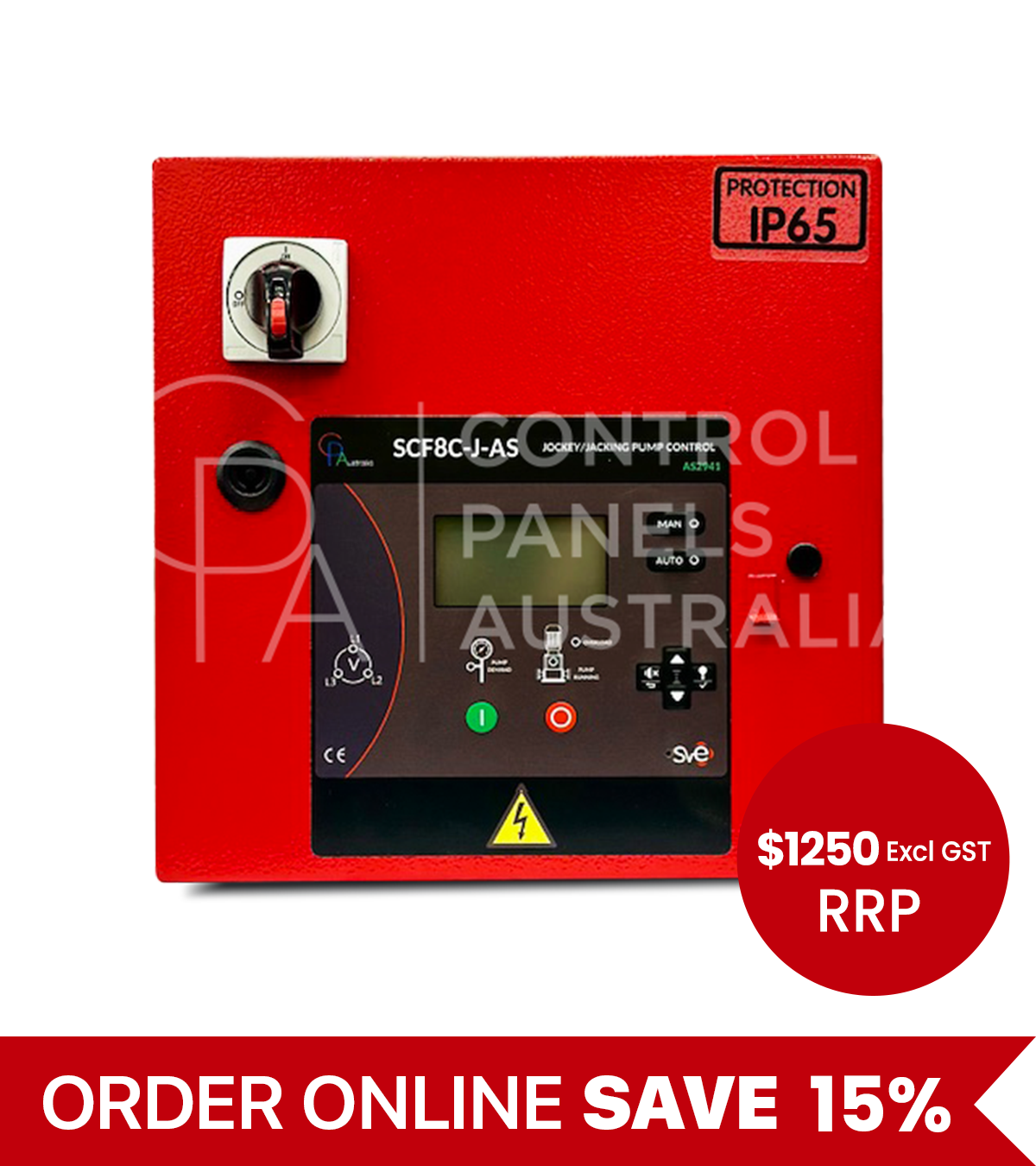 SCF8C-JD075-AS-M SVE Jockey/Jacking Pump Control Panel 415v/up to 7.5kw