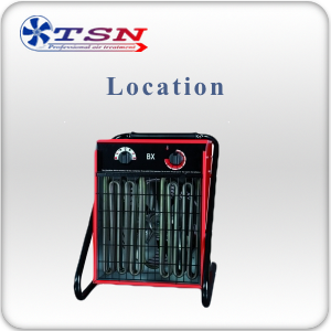 Location chauffage aérotherme électrique BX9 380/3 - 9 KW avec thermostat