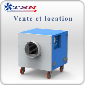 Location et vente Caisson de filtration / Purificateur d'air mobile LR2000