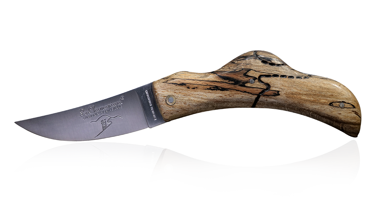 Couteau Le Chamoniard en Chablis de hêtre