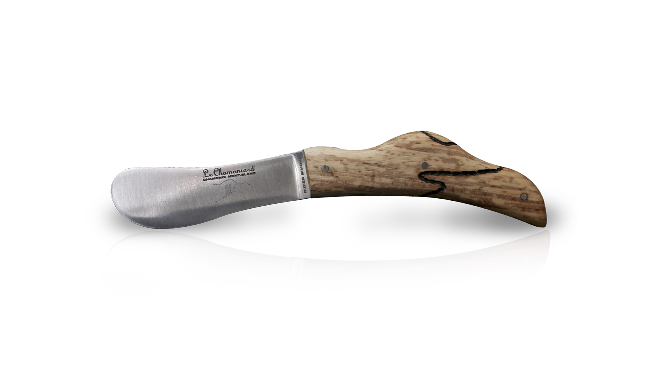 Couteau à beurre Le Chamoniard en Chablis de hêtre