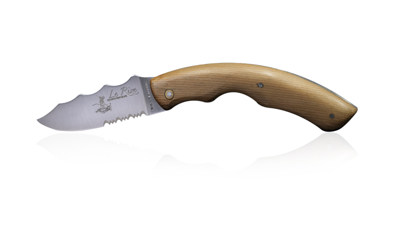 Couteau Le Rize en Arolle bois fossile