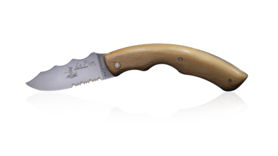 Couteau Le Rize en Arolle bois fossile