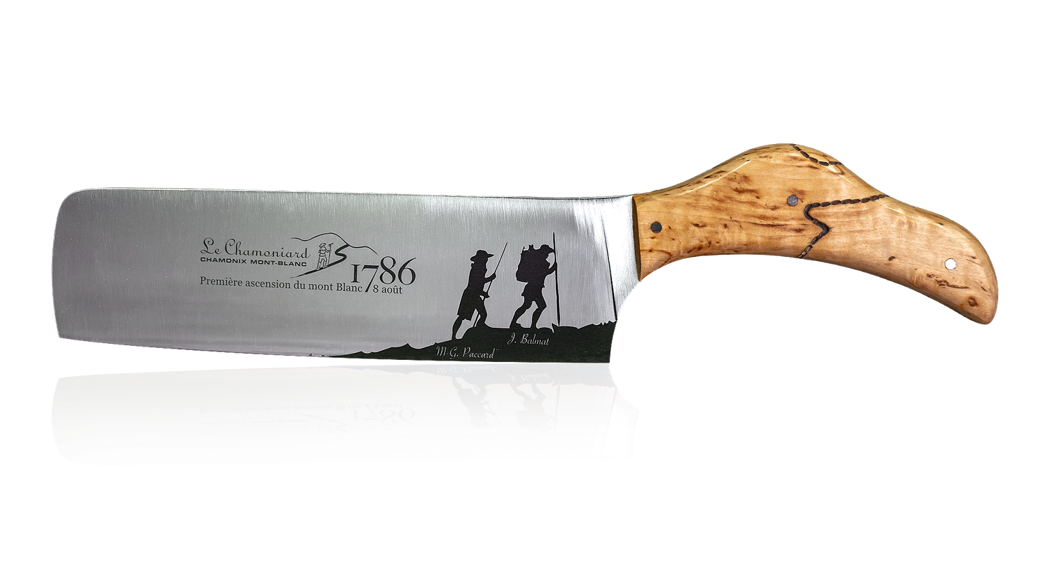 Couteau Le Chamoniard Nakiri en Bouleau