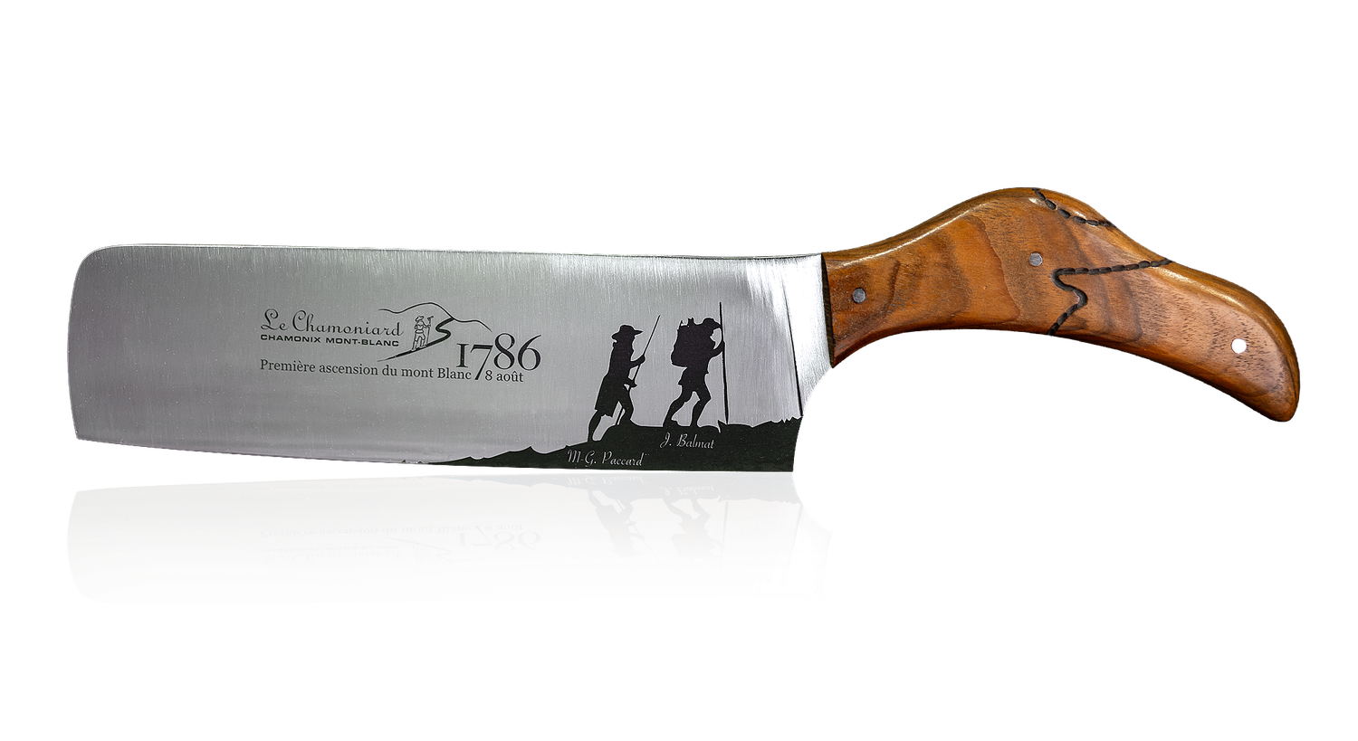 Couteau Le Chamoniard Nakiri en Noyer