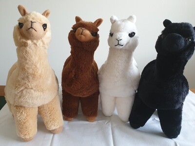 Soft Toy - Alpaca - Black - 30cm
