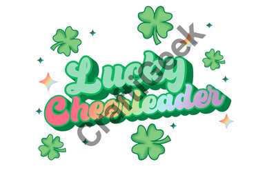 Lucky Cheerleader DTF Print