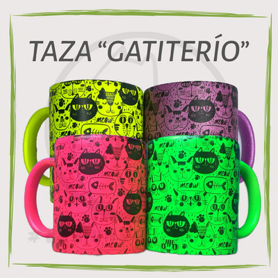 Taza “Gatiterío”